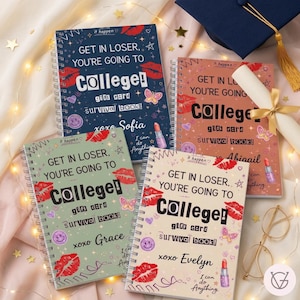Libro de tarjetas de regalo con frases divertidas personalizadas para graduación universitaria, bonito recuerdo para abrir cuando...