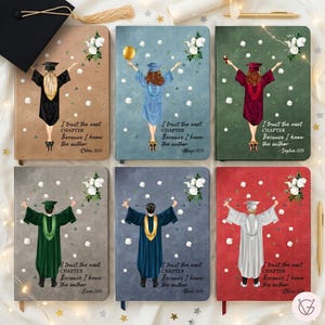 Citation personnalisée, livre de cartes-cadeau pour l'obtention du diplôme universitaire, élégant souvenir senior