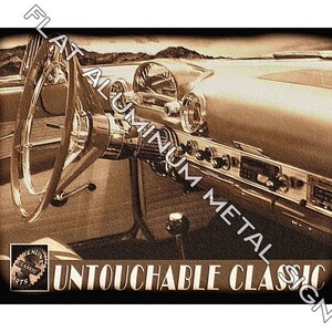 CLASSIC CHEVY Car METAL Sign vintage retro style garage Mechanic shop Mancave wall art 215