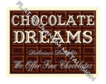 Candy shop decoration Metal Sign Chocolate candy store art / antique style retro style wall decor 298