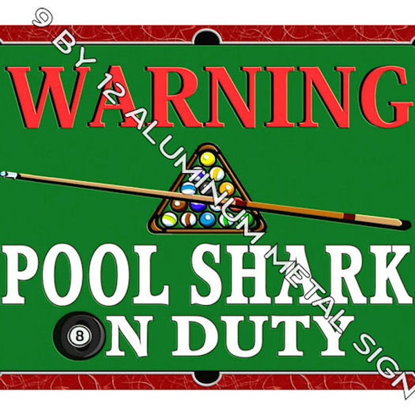 Pool Shark Sign Etsy