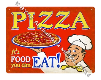 Pizza Parlor restaurant METAL SIGN funny gift for kitchen wall decor art