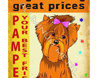 Pets Dog groomer decoration METAL SIGN animal veterinarian style retro wall art 214