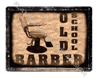 Barber shop old school decoration METAL SIGN vintage style art wall plaque 005