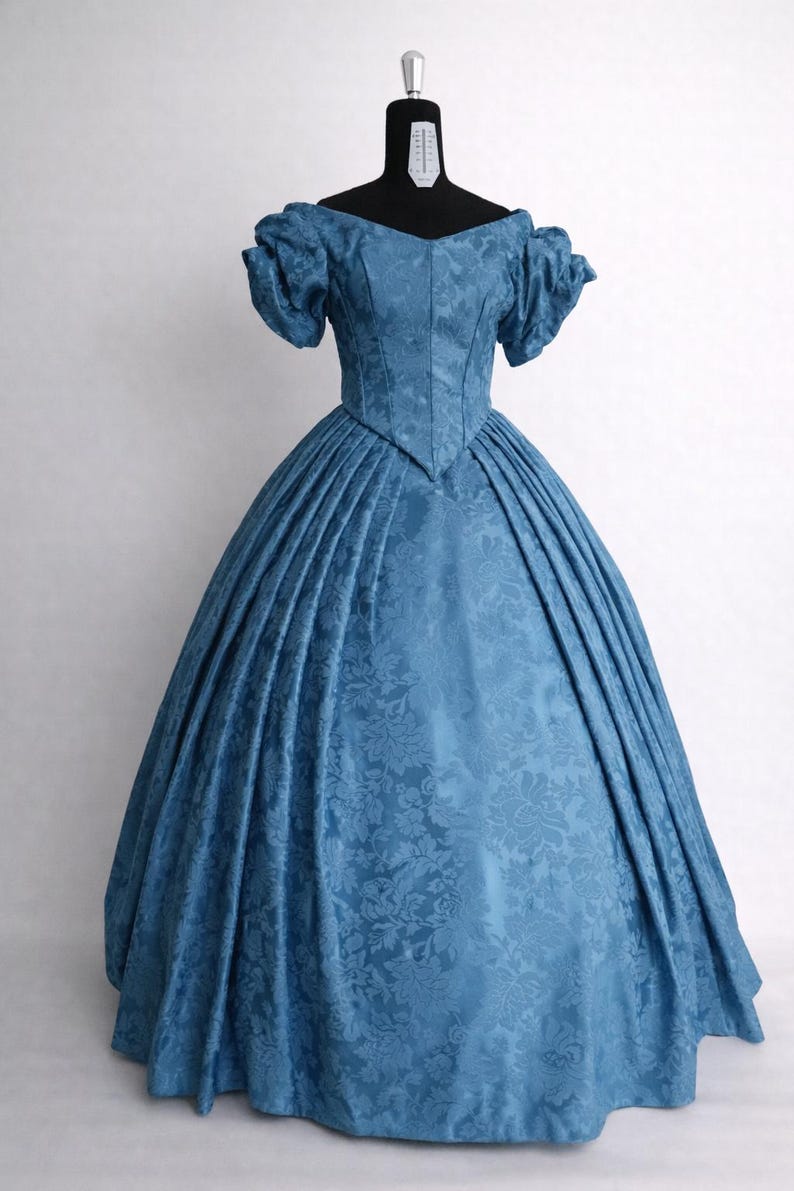 empire cut maxi dress Long Sleeve Waist SIZE:LARGE Azazie Mishka Rose Jacquard NA-10.08.25AM
