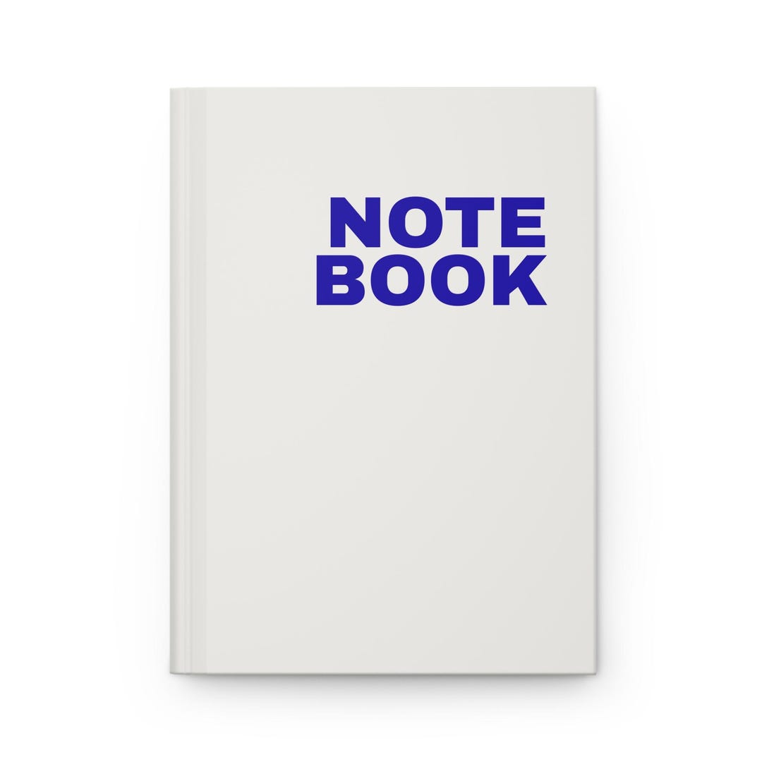 Royal Blue Modern Notebook, Matte Hardcover, 150 Lined Pages - Etsy