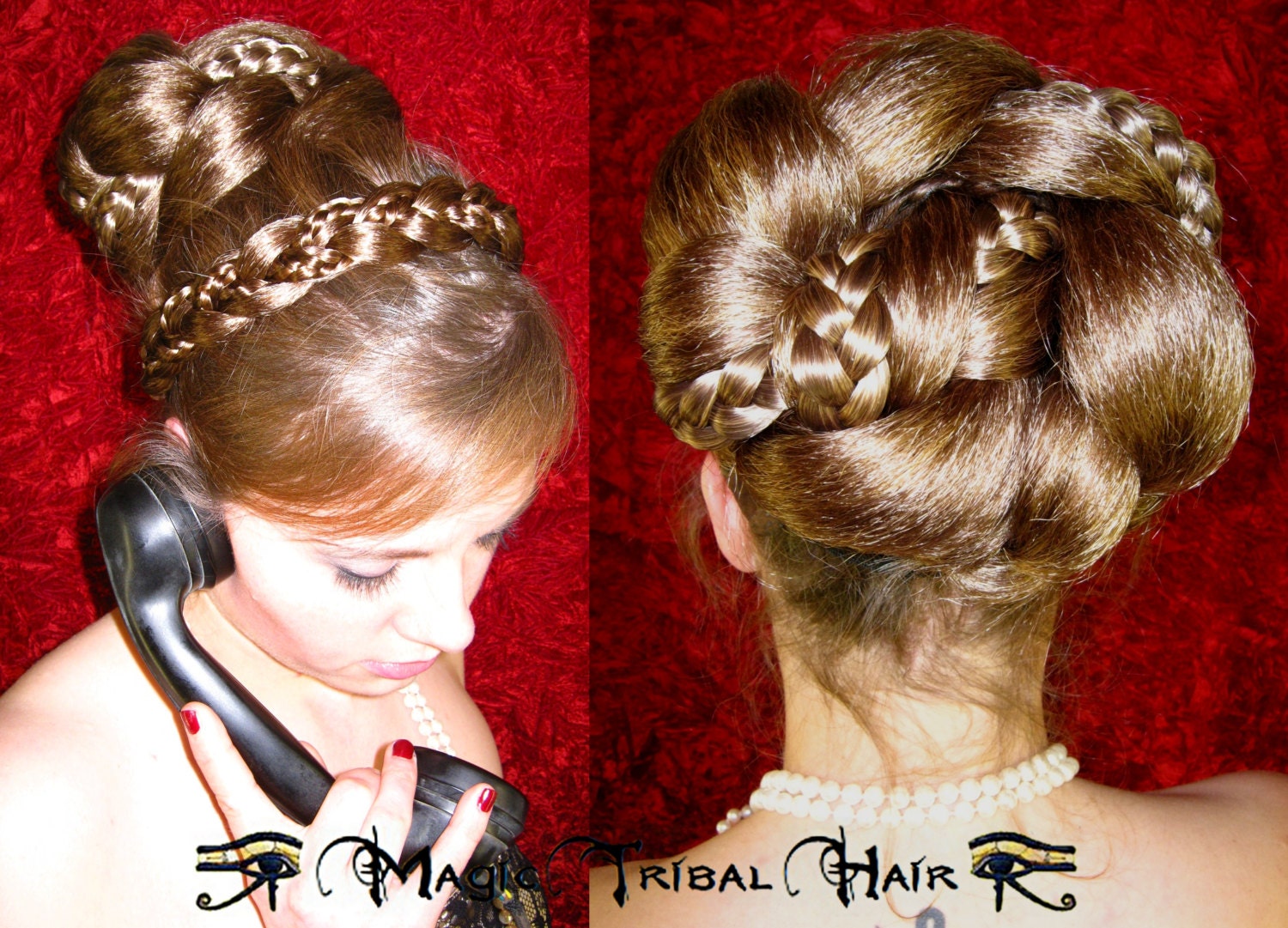 CHIGNON Braided Wedding HAIR BUN Formal Bride Hair Piece - Etsy Ireland