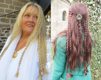 Clip-in Braids S YOUR COLOR Braided Renaissance & elf hair extensions