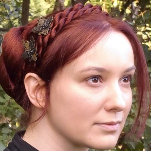 Headband Double Twist Braid YOUR HAIR COLOR Boho Rope Plait Extension