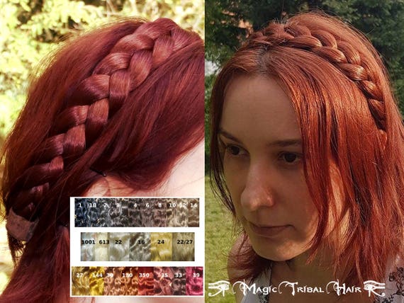 Braid Headband Your Hair Color Boho Hair Crown Bridal Etsy