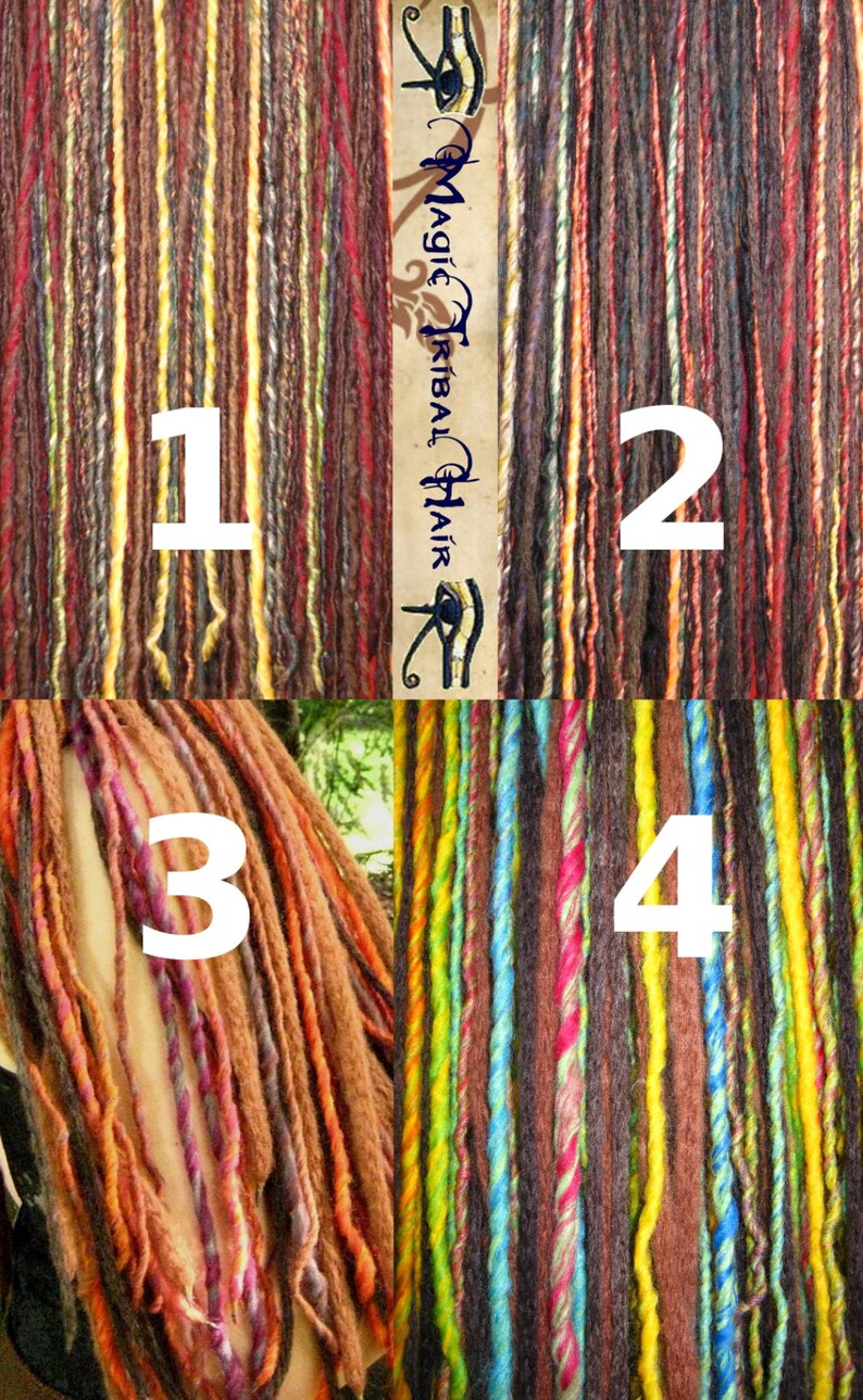 TRIBAL FUSION GYPSY Yarn Hair Falls Belly Dance Hip & Hair Etsy