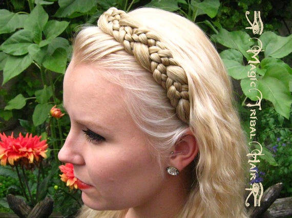 open haard Schurend effect HOOFDBAND GEVLOCHTEN VLECHT halo vlecht haarband Middeleeuwse - Etsy  Nederland