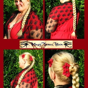 Hair Bun YOUR HAIR COLOR Braided chignon bun cover hair piece Classic ballet bun & topknot Clip on prom hairpiece Wedding hair extensions image 7
