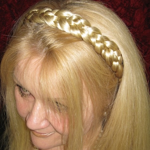 BRAID HEADBAND Sigrún Braided Viking TIARA Custom color hair piece Renaissance plait hairband Reenactment hair crown Larp costume accessory