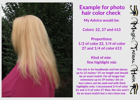 Hair Color Check Free Color Advice For Hair Falls Up To 22 Etsy
