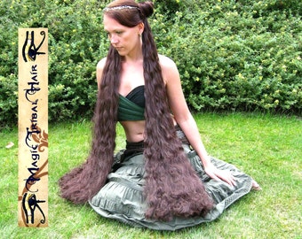 HAIR FALLS RENAISSANCE wedding & Reenactment wig 39 inches long Custom Color Medieval hair extensions Tribal Fusion Belly Dance hair piece
