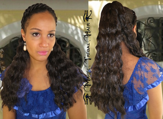 Curly Hair Falls Custom Color Natural Curls Wedding Bride Hair Etsy