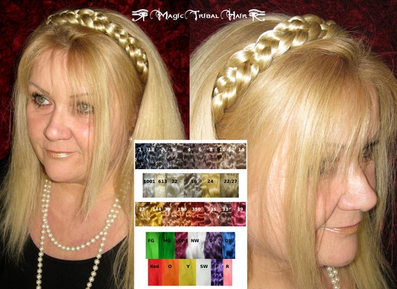 Braid Headband Sigrun Braided Viking Tiara Custom Color Hair Etsy