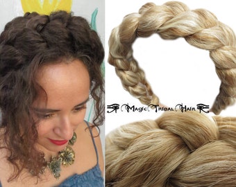 Chunky Braid Messy Headband YOUR HAIR COLOR Undone look diva hairband