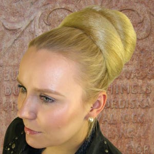 Diva Chignon YOUR HAIR COLOR Wrapped clip on hair bun Prom & wedding updo Tribal fusion belly dance hair piece 22''/55cm long hair extension