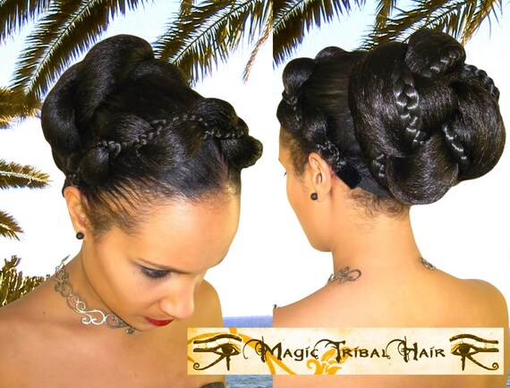 CHIGNON Braided Afro WEDDING BUN Custom Color Bride Hair Piece - Etsy CHIGNON Braided Afro WEDDING BUN Custom Color Bride Hair Piece - Etsy