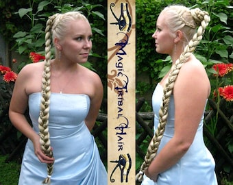 RAPUNZEL BRAID Custom Color plait 90 cm/ 36'' long Medieval Renaissance Bridal wedding hair piece Bride hair accessory Bun Chignon updo wig