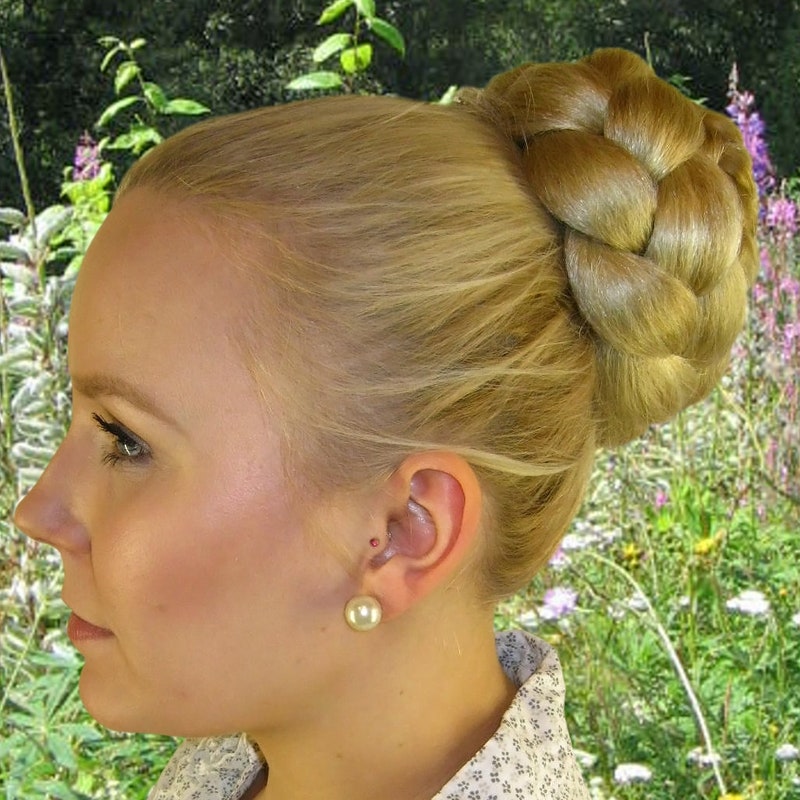 Bun Hair Extension Dark Red - Etsy