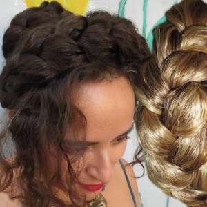 Chunky Braid Messy Headband Plait YOUR HAIR COLOR Braided hairband wig