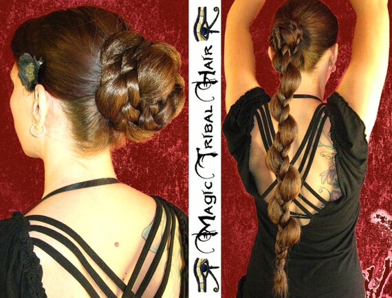 Braid Hair Piece Custom Color Chignon Updo 20 50 Cm Etsy