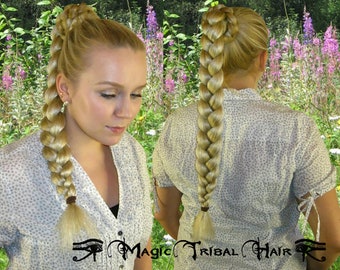 Braid Ponytail YOUR HAIR COLOR 20''/50 cm multi styling hair piece Braided hair bun Wedding Bride chignon Classic topknot Plait extension