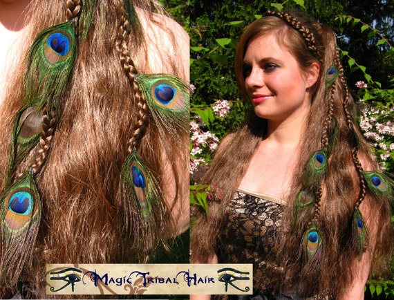 PEACOCK HAIR EXTENSION Peacock Feather Clip Hair Piece Fantasy - Etsy Denmark PEACOCK HAIR EXTENSION Peacock Feather Clip Hair Piece Fantasy - Etsy Denmark