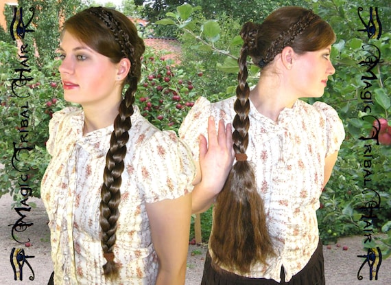 Long Wavy Pigtail Hair Extensions