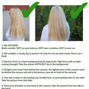 HAIR COLOR CHECK free color advice for hair falls up to 22 inches/55 cm long custom hair extensions Free Advice, you needn't buy this offer image 2