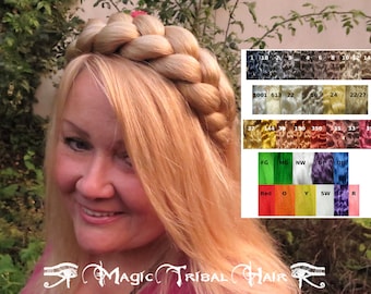 BRAID HEADBAND custom color HAIRBAND hair piece Medieval Renfaire plait crown Larp tiara Renaissance wedding headpiece Bride hair extensions