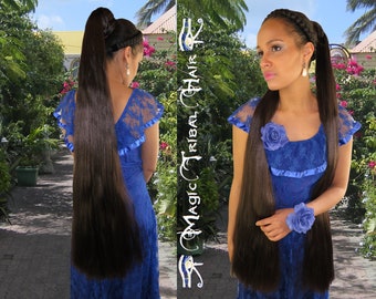 Afro Hair Falls YOUR COLOR 39 IN long African American hair extensions