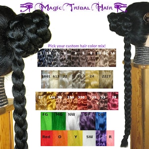 Bun with Braid Down Hairdo YOUR HAIR COLOR Braided chignon hairpiece