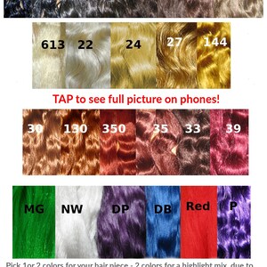 GOTHIC HAIR FALLS 2x ponytail hair piece 39''/100 cm long Custom Color Goth hair braid extensions Tribal Fusion Belly Dance hair accessory image 2