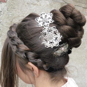 Hair Bun YOUR HAIR COLOR Braided chignon bun cover hair piece Classic ballet bun & topknot Clip on prom hairpiece Wedding hair extensions image 15