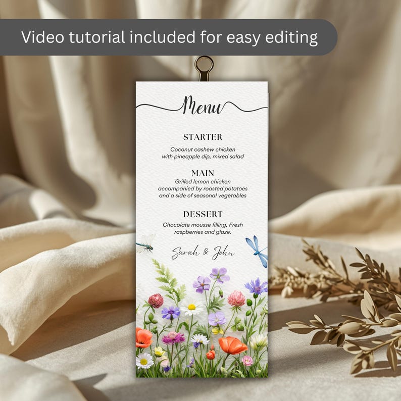 Editable Dinner Menu Template, Canva Restaurant Menu Card, Printable ...