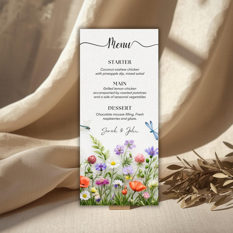 Editable Dinner Menu Template, Canva Restaurant Menu Card, Printable ...