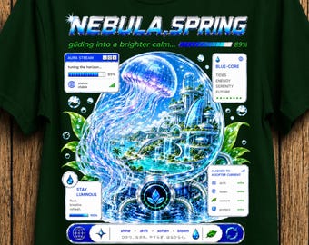 Frutiger Aero shirt, y2k clothes, y2k, gift for her, gift for him, gift for, retro, glitchcore, streetwear, cybergraphic, Frutiger Aero