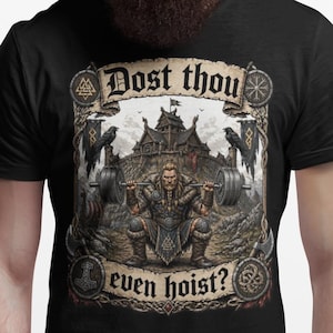 Dost You High Mittelalter Gym Retro T-Shirt Black