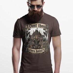 Dost You High Mittelalter Gym Retro T-Shirt Dark Chocolate