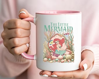 The Little Mermaid Mug | Ariel Princess Coffee Cup | Under The Sea Disney Inspired Gift | Flounder and Sebastian Decor | Magical Ocean Gift