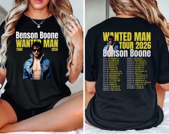 Comfort Colors® TRENDYY !! Benson Boone Shirt - Music Tour Fan Tee - Pop Singer Sweatshirt - Beautiful Things Fan Gift - Live Music Apparel