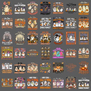 Är du höstens o'ween-riktningar PNG, rolig Halloween-spöke-sublimering, höstpumpa-skjortadesign, höstens digitala nedladdning
