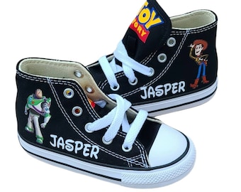 Custom Toy Story Converse for Kids Buzz and Woody Converse Shoes