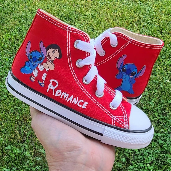 Zapatos Lilo y Stitch Converse Tops altos Muchos - Etsy