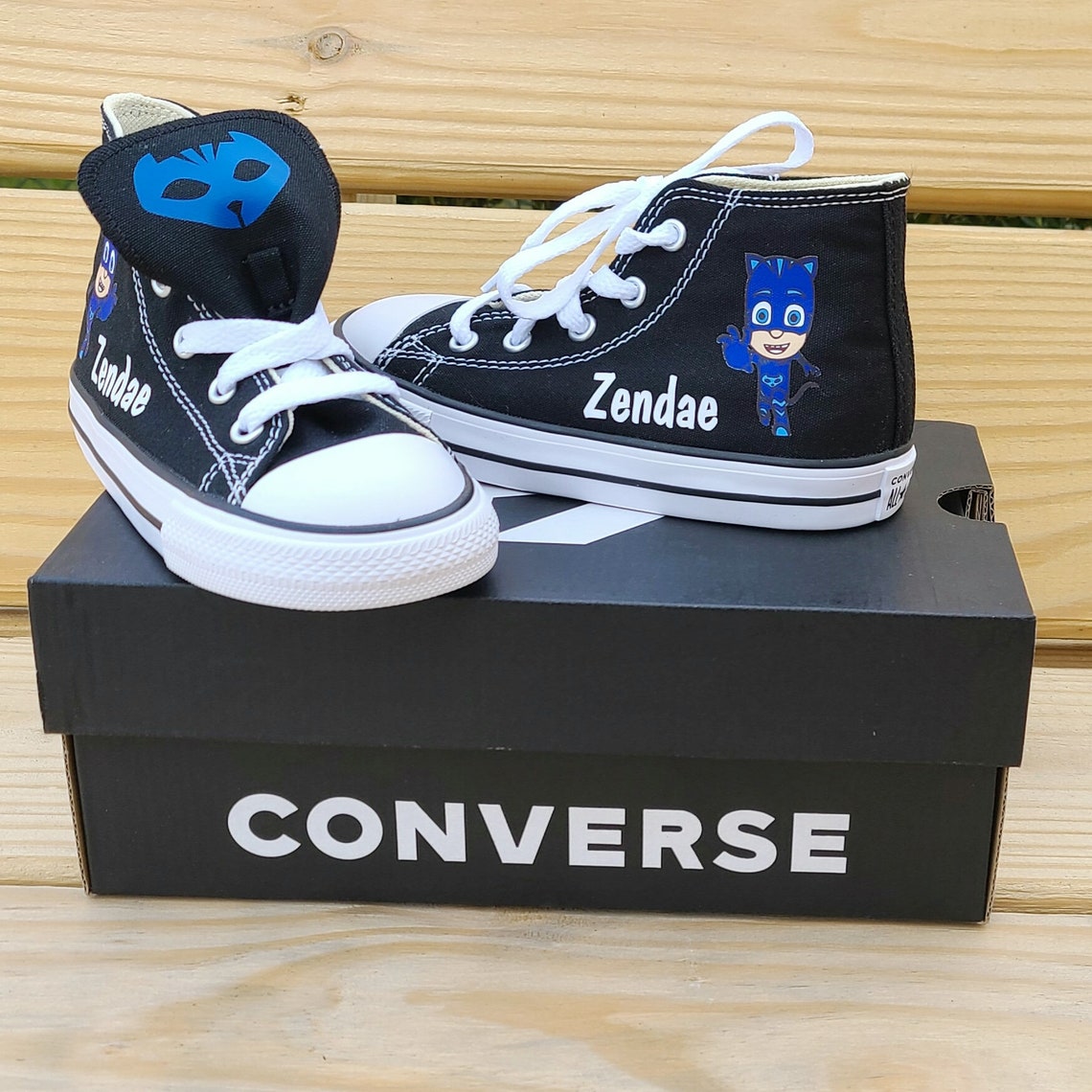 Catboy Shoes PJ Masks Converse Cat Boy Toddler Sizes Etsy