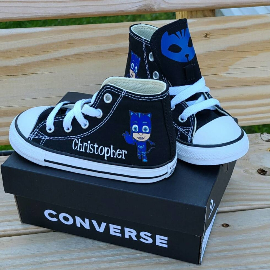 Catboy Shoes PJ Masks Converse Cat Boy Toddler Sizes Etsy